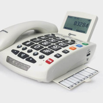 Téléphone filaire avec télécommande d'urgence